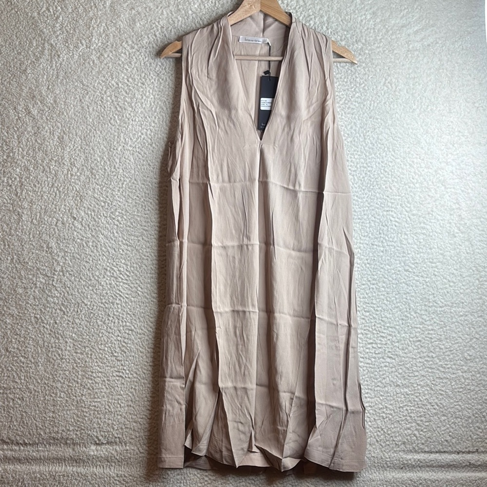NWT Brave + True Womens Beige V-Neck Sleeveless Shift Dress XXL XXLARGE